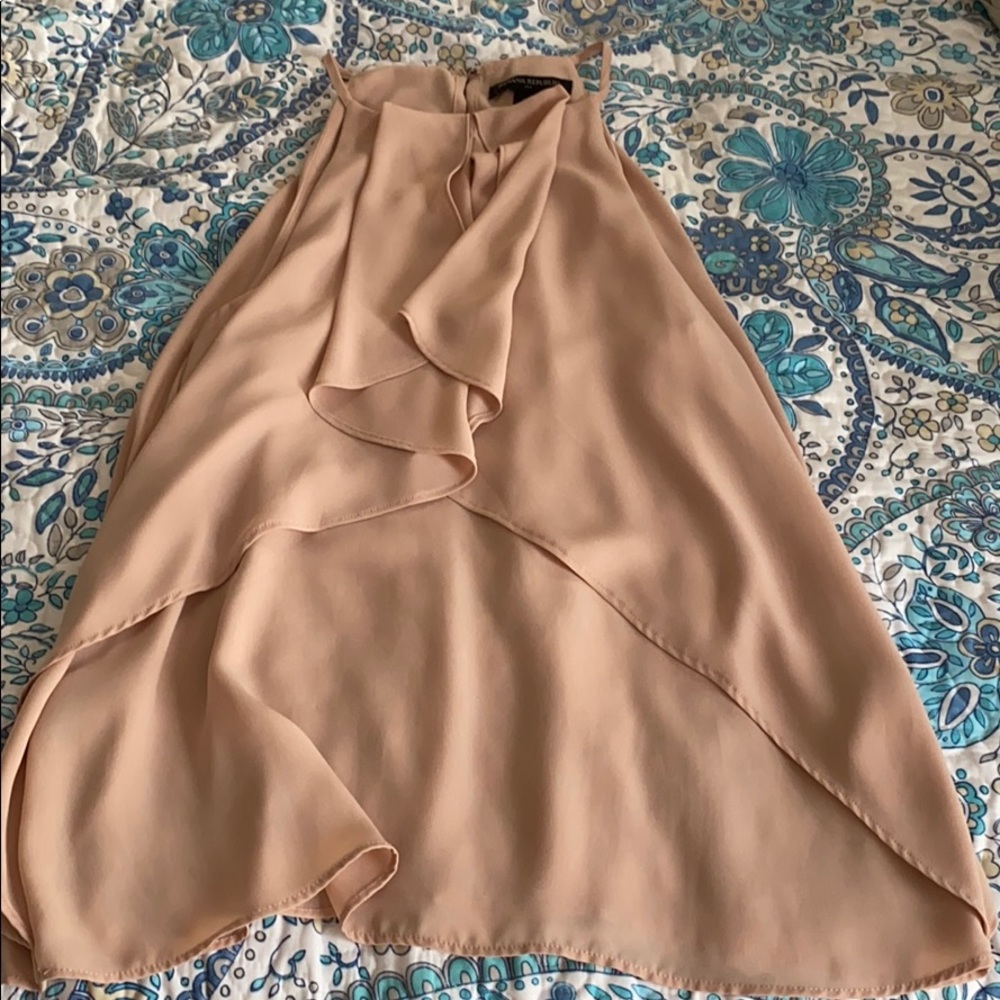 EUC Flutter front detail halter top